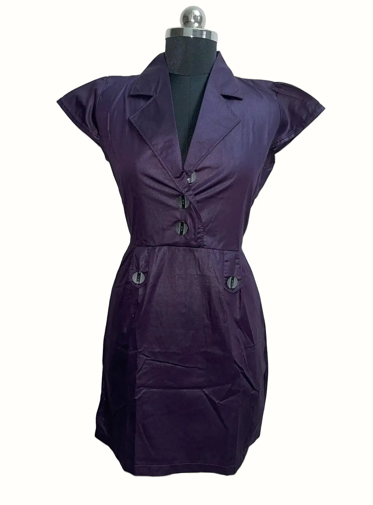 Generic Dark Purple Short Dress Top