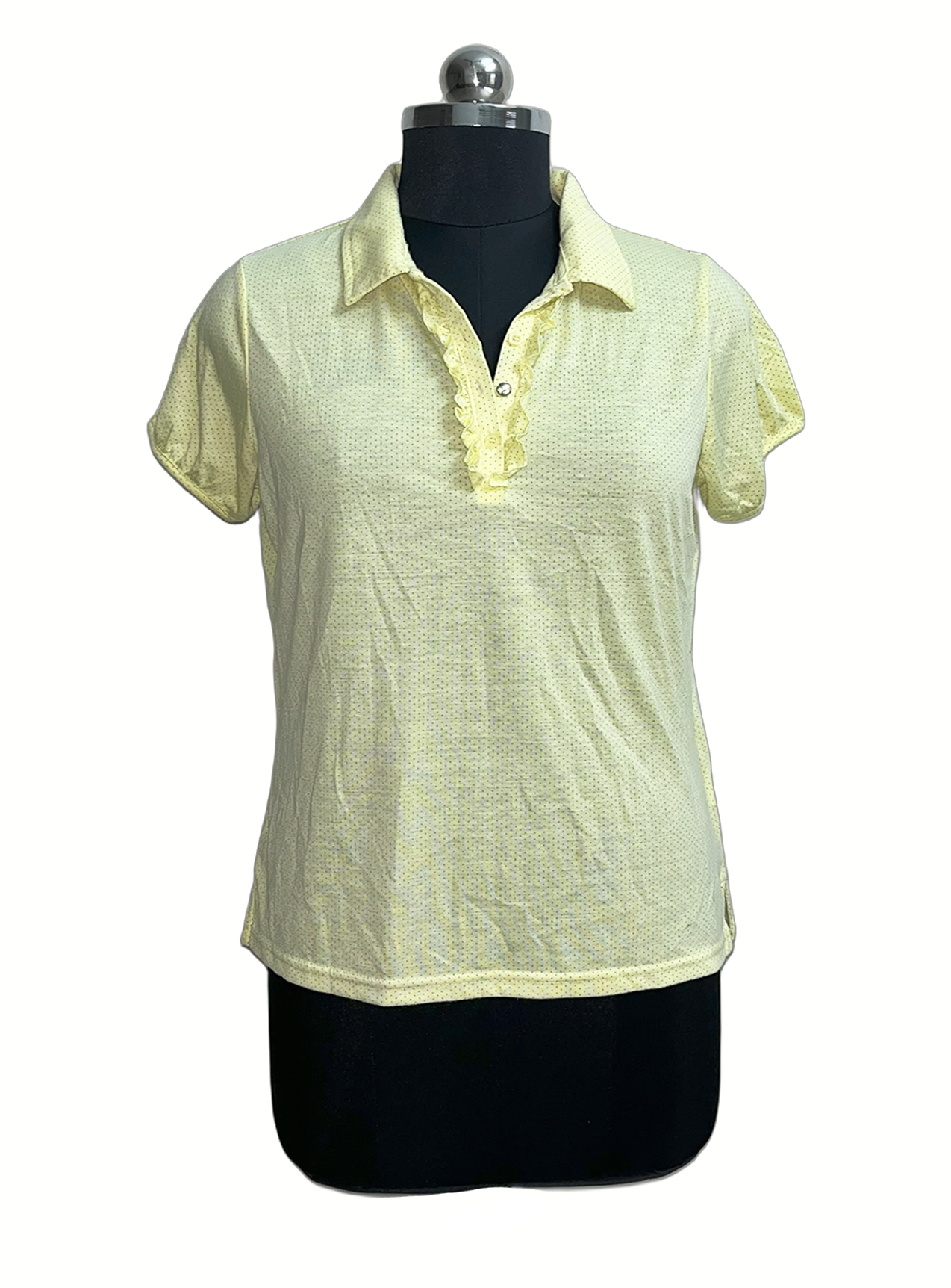 Max Light Yellow Dotted Tee