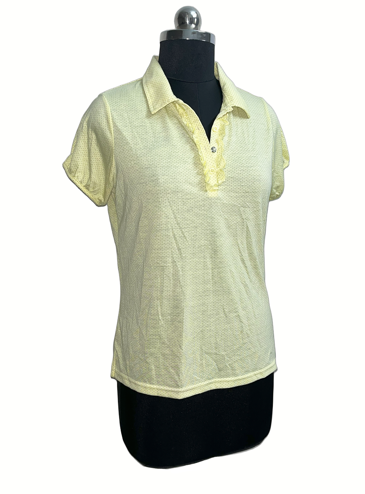 Max Light Yellow Dotted Tee