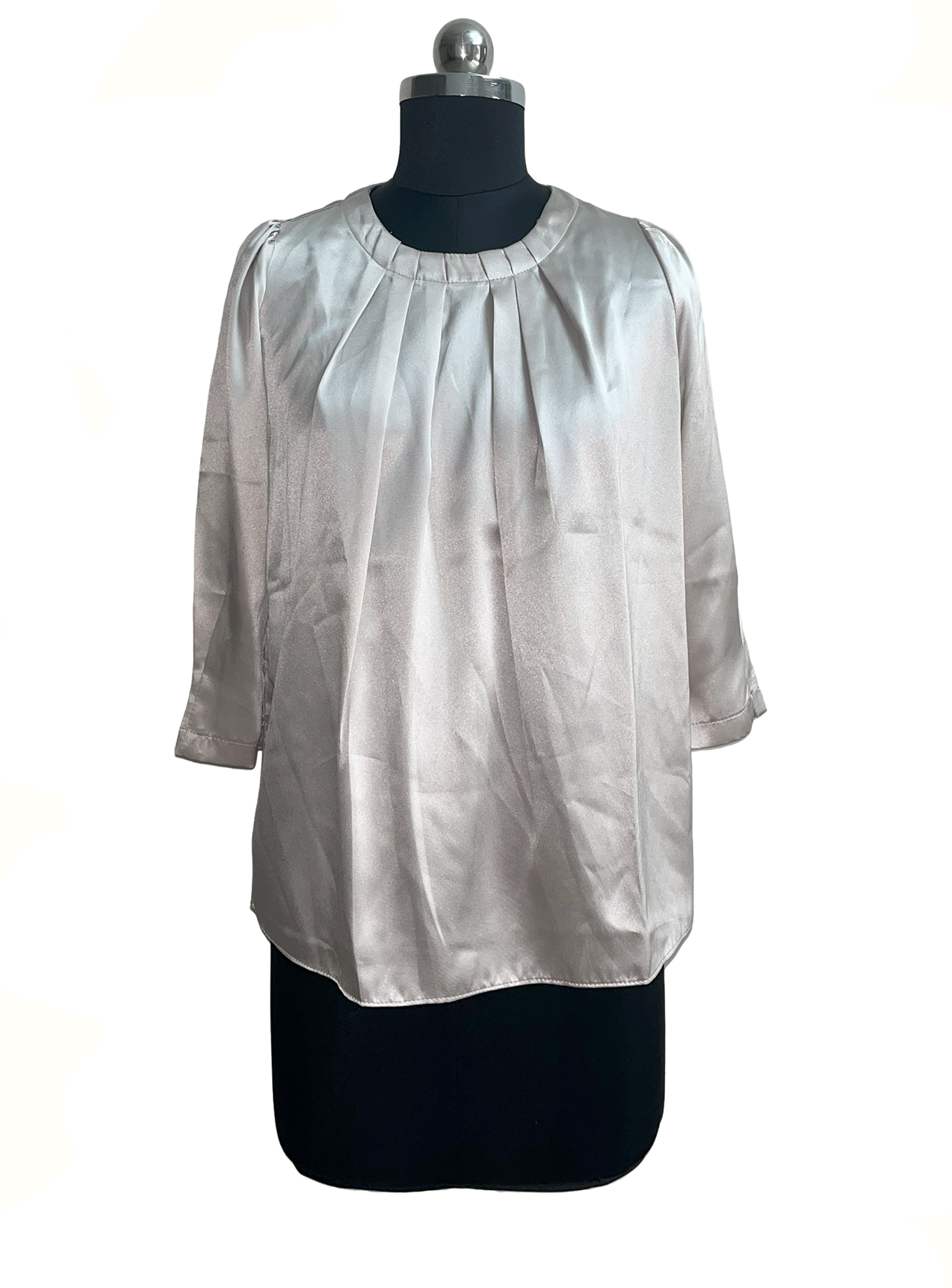 Angelina Luxury Plain Satin Top