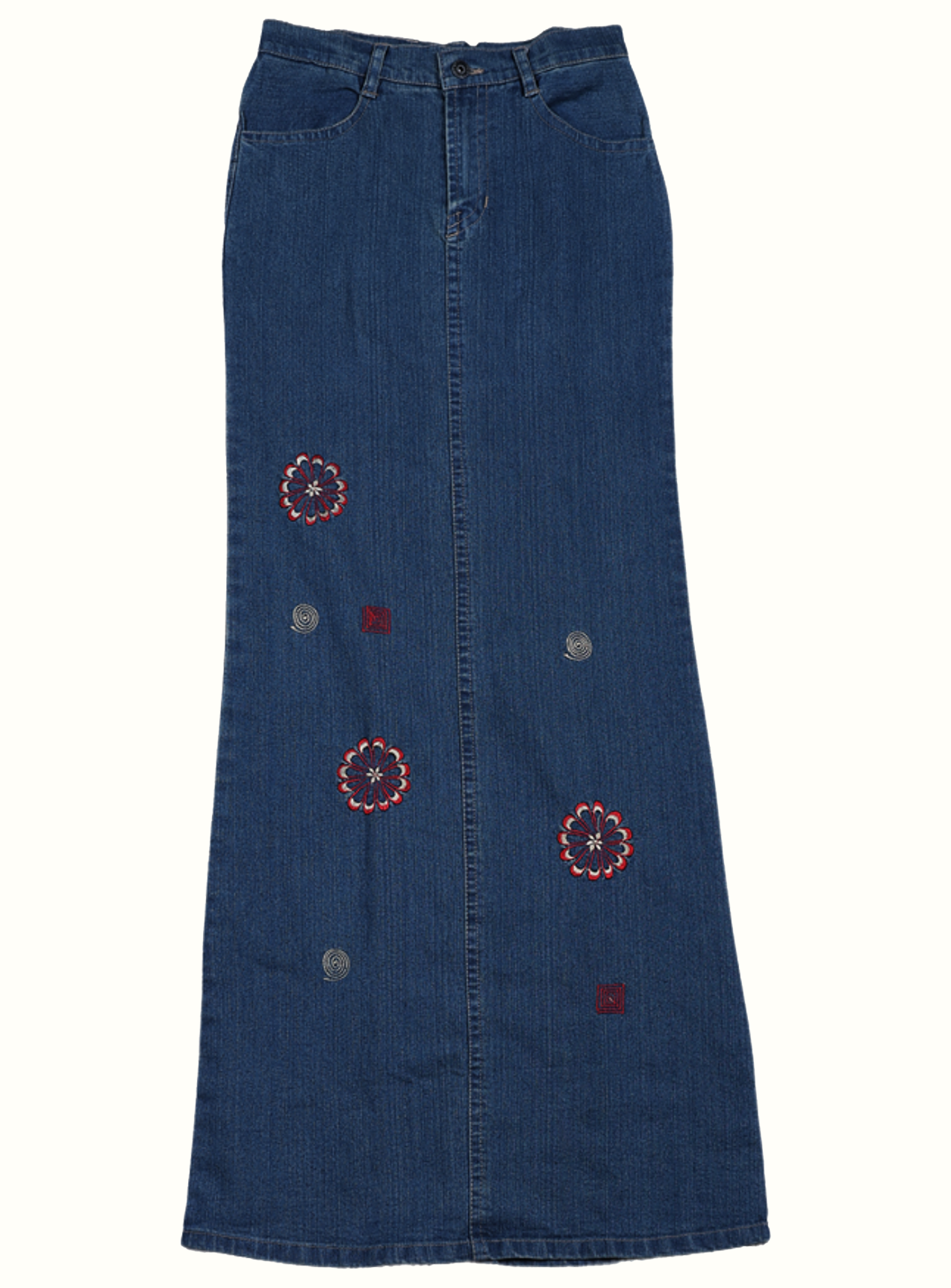 Long Denim Skirt