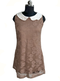 Sheep Netted Pattern Dress Top