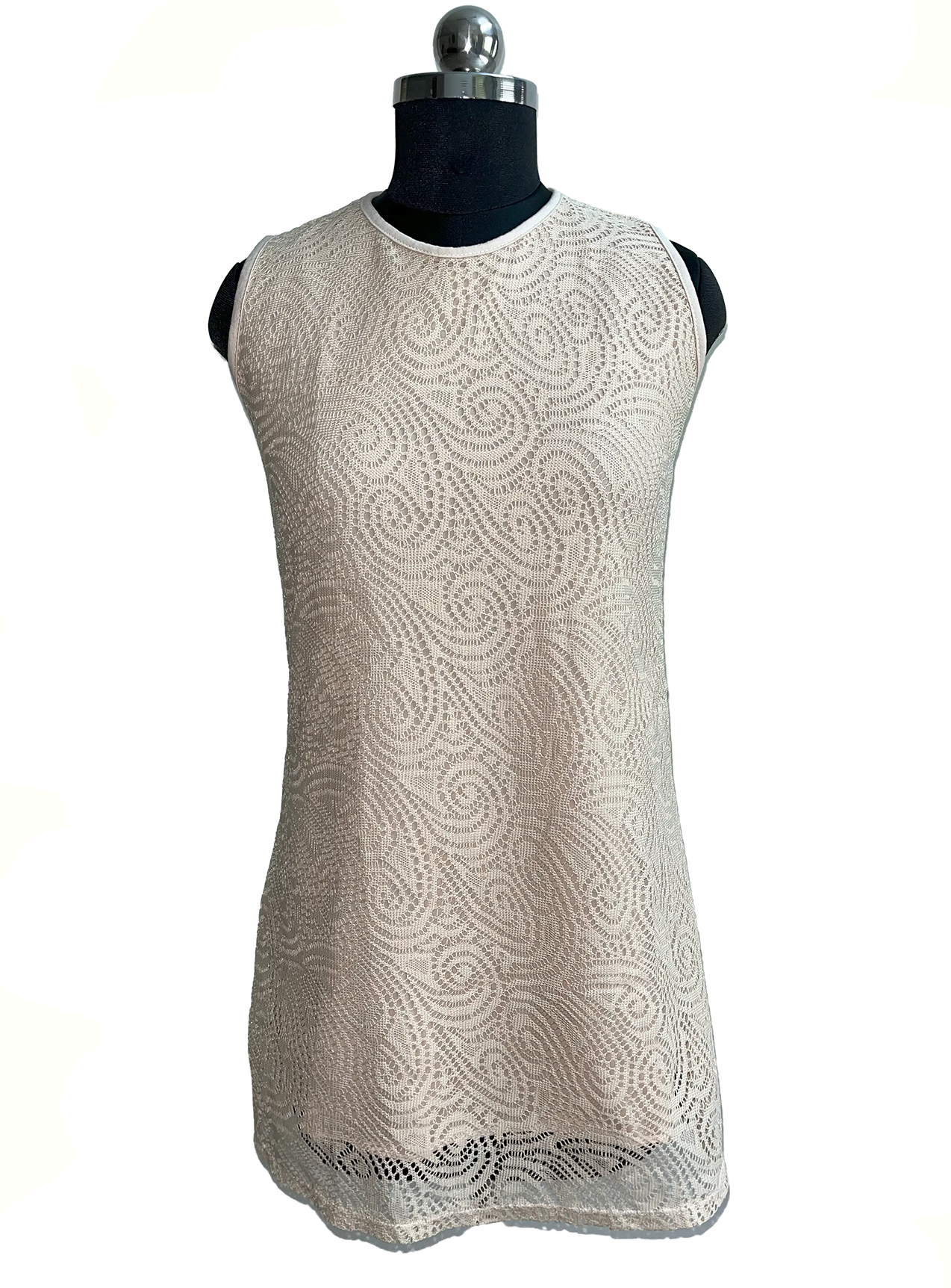 Sheep Netted Pattern Dress Top