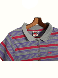 Lee Cooper Striped Half Sleeve Polo Tee